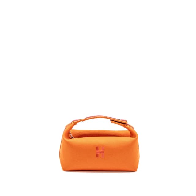 Hermès Bride-a-Brac Travel Case, Small Model Canvas Orange Feu SHW in Orange Canvas from EMIER, photo 1 of 1