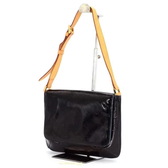 Louis Vuitton Shoulder Bag Back Vernis Thompson Black in Black Leather from The Reluxe, photo 1 of 1