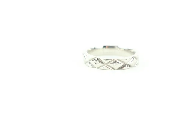 Chanel Size 3.5US PT950 Matelasse Quilted Platinum Ring from Bagriculture, photo 1 of 1