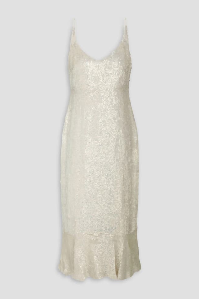 Saloni Sequined Georgette Midi Dress, image 1 of 1 from THE OUTNET