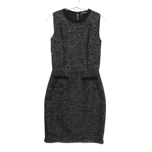 Dolce & Gabbana Dress Tweed Sleeveless Black in Black Tweed from The Reluxe, photo 1 of 1