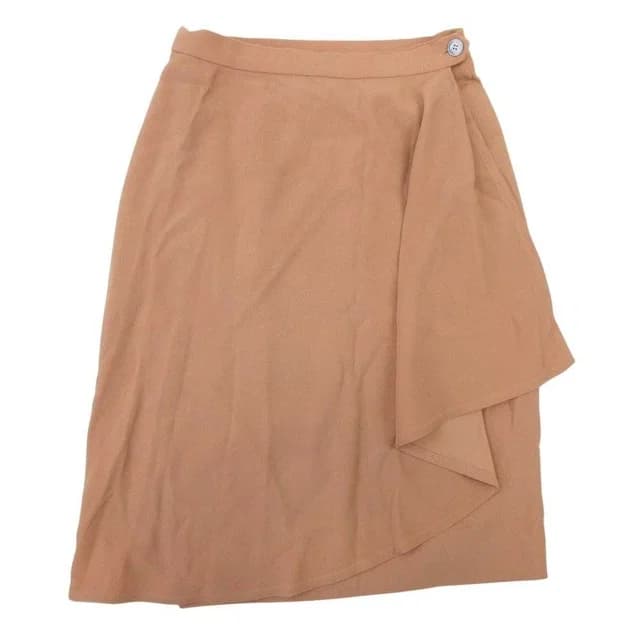 Hermès Vintage Wool Wrap Skirt Envelope Calf Length Semi Tight 40 Light Brown in Brown Wool from The Reluxe, photo 1 of 1