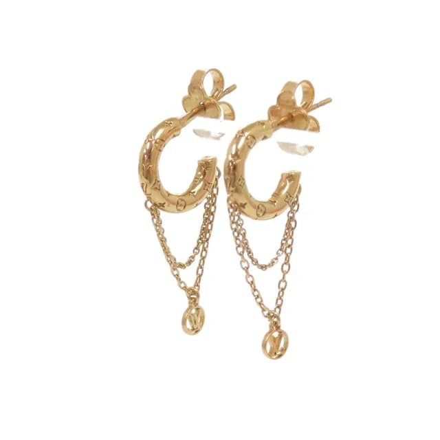 Louis Vuitton Boucles d'Oreilles Mini Hoop Earrings Metal Gold in Gold from The Reluxe, photo 1 of 1