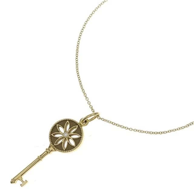 Tiffany & Co. Daisy Key Diamond Pendant Top 18K Yellow Gold in Yellow from The Reluxe, photo 1 of 1