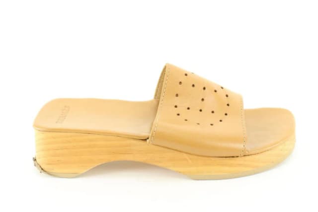 Hermès Women's Size 35 Evelyne Leather Clog Sandal Slides in Leather from Bagriculture, photo 1 of 1