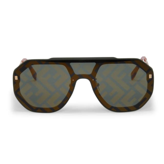 Fendi Acetate FF Aviator Sunglasses in Green from Blue Spinach, photo 1 of 1