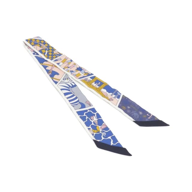 Hermès Factory Suit Twilly Scarf in Silk from The Reluxe, photo 1 of 1