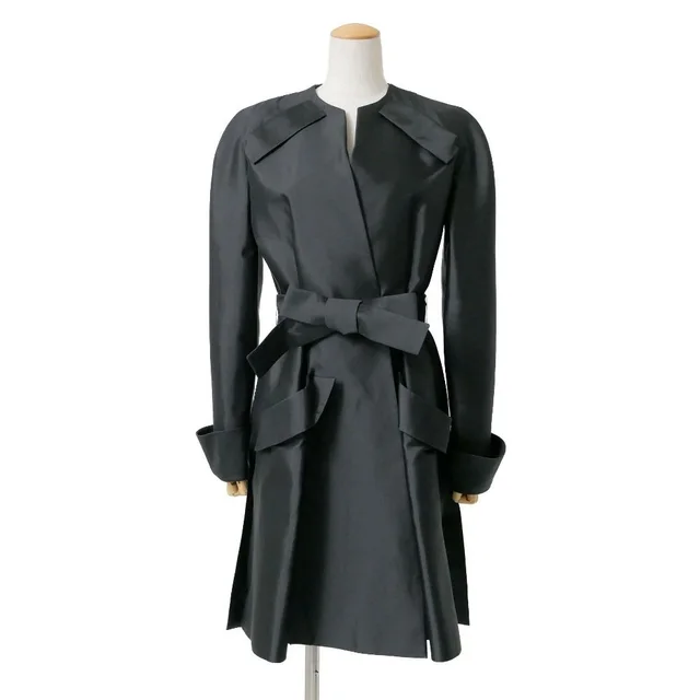 Dior Coat 38 Total Silk Belted in Silk from The Reluxe, photo 1 of 1