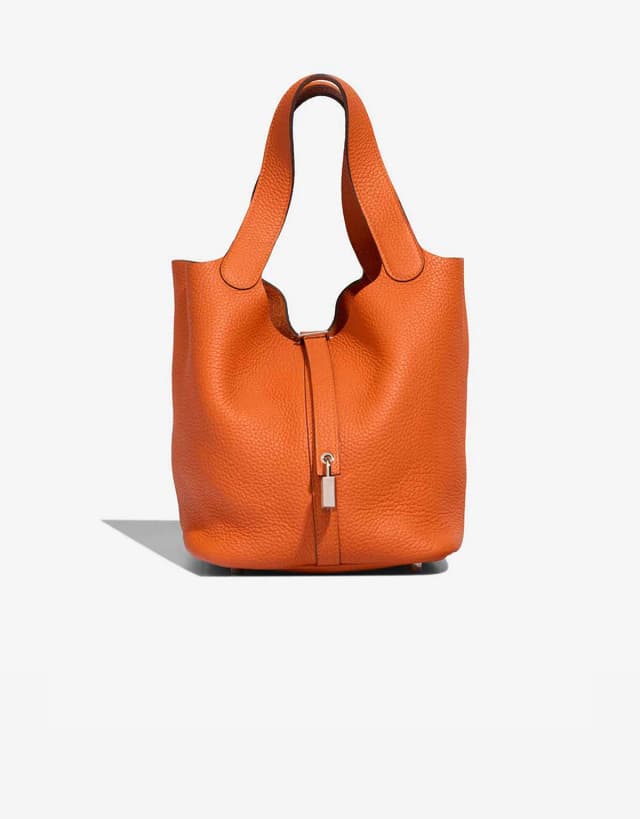 Hermès Picotin 22 Taurillon Clémence Orange in Orange Clemence leather from SACLÀB, photo 1 of 1