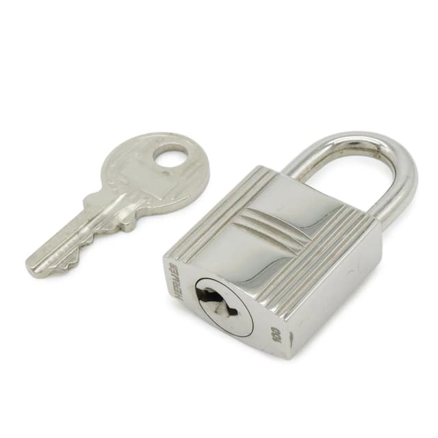 Hermès Cadena Padlock Key with Metal Silver in Silver from The Reluxe, photo 1 of 1