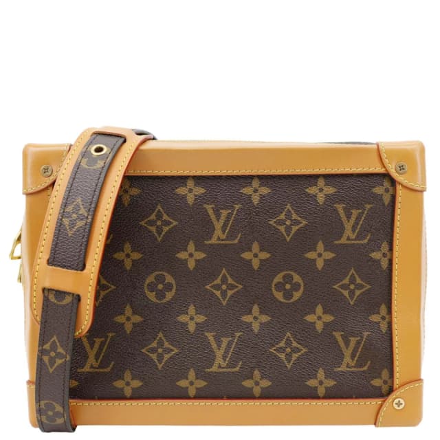 Louis Vuitton Soft Trunk Monogram Canvas Shoulder Bag Brown in Brown Coated canvas from Dallas Designer Handbags, photo 1 of 1