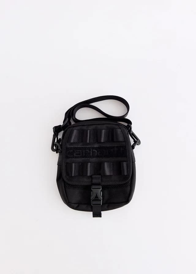 Carhartt WIP Prescott Shoulder Pouch in Black, image 1 of 1 from Incu