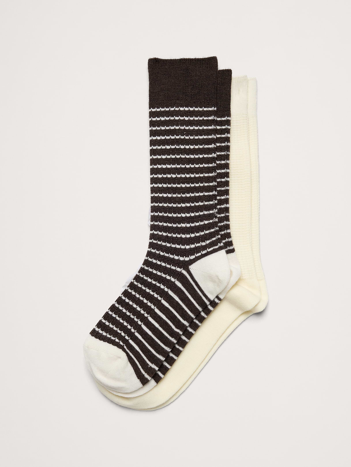 Banana Republic Breathe Merino-Blend Socks 2-Pack in Brownstone Multi, image 1 of 1 from Banana Republic (Canada)
