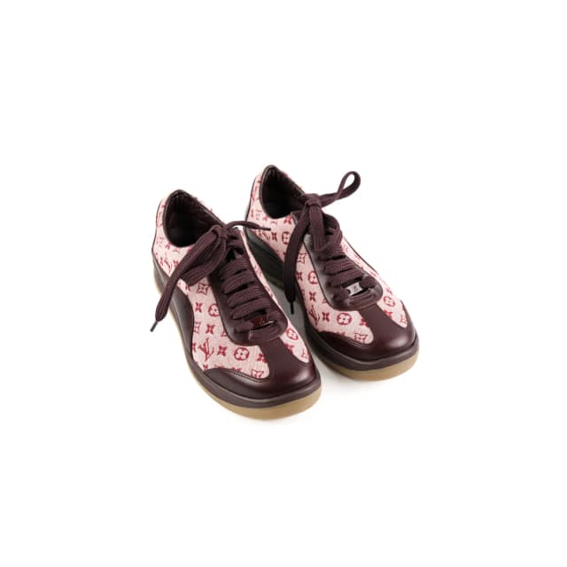 Louis Vuitton Monogram Mini Lin Sneakers Size 35.5 from The Purse Affair, photo 1 of 1