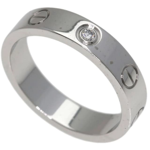 Cartier Mini Love Ring Diamond 49 18K White Gold in White from The Reluxe, photo 1 of 1