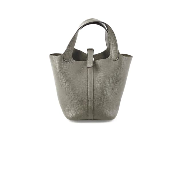 Hermès Picotin 18 Clemence Gris Meyer - D Stamp in Grey Clemence leather from The Purse Affair, photo 1 of 1