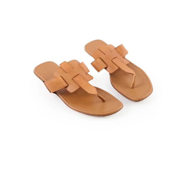 Hermès Reveena Sandals Natural Size 40 in Beige Leather from The Purse Affair, photo 1 of 1