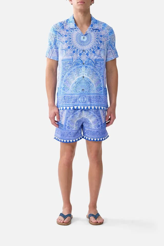Camilla eBoutique SHORT SLEEVE CAMP COLLARED SHIRT THE BOSPHOROUS, image 1 of 1 from CAMILLA
