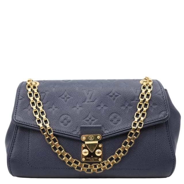 Louis Vuitton Saint Germain PM Monogram Empreinte Leather Shoulder Bag Navy Blue in Navy Leather from Dallas Designer Handbags, photo 1 of 1