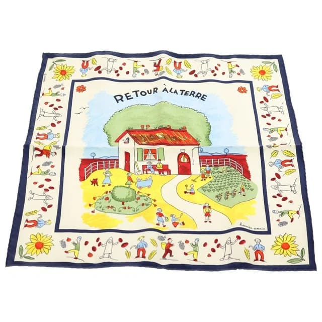 Hermès Retour a la Terre Silk Scarf Multi Scarf in Silk from The Reluxe, photo 1 of 1