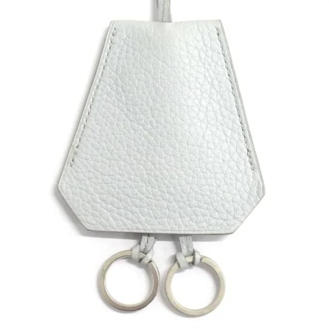 Hermès Martin Margiela Era Clochette Necklace Key Case Vintage Gray in Grey Leather from The Reluxe, photo 1 of 1