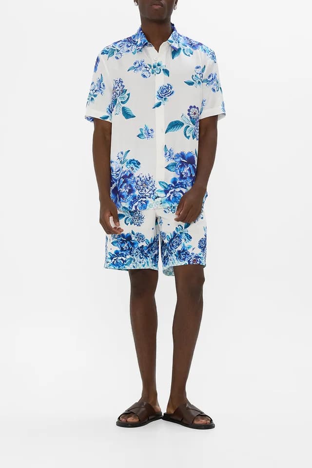 Camilla eBoutique SHORT SLEEVE OVERSIZED SHIRT A CERAMIC GARDEN, image 1 of 1 from CAMILLA