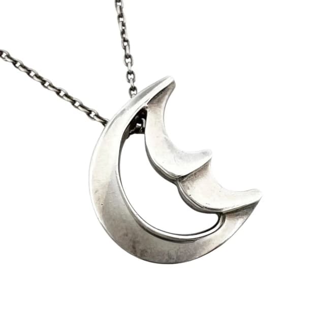 Tiffany & Co. Crescent Moon 925 Sterling Silver Necklace in Silver from The Reluxe, photo 1 of 1