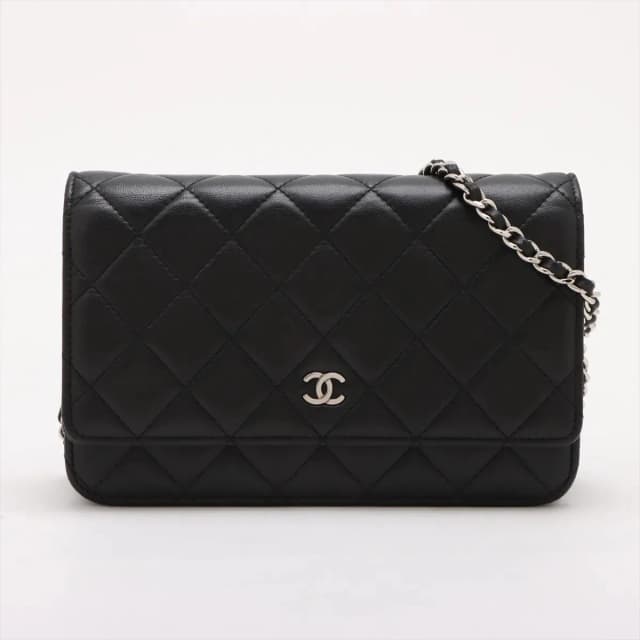 Chanel Wallet on Chain WOC Black in Black Lambskin from The Purse Affair, photo 1 of 1