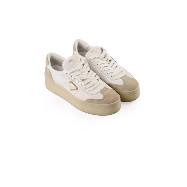 Prada Sneakers Size 41Prada White Suede Sneakers Size 41 in White Suede from The Purse Affair, photo 1 of 1