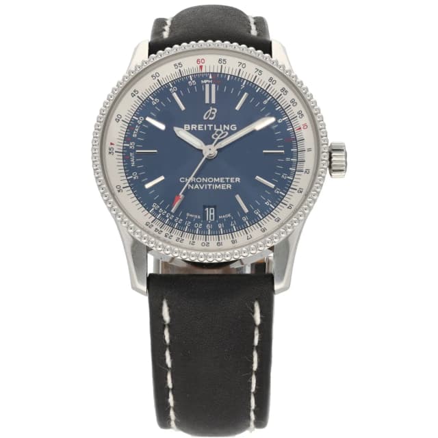 Breitling Navitimer A17325 38mm Stainless Steel Watch in Leather from H&T, photo 1 of 1