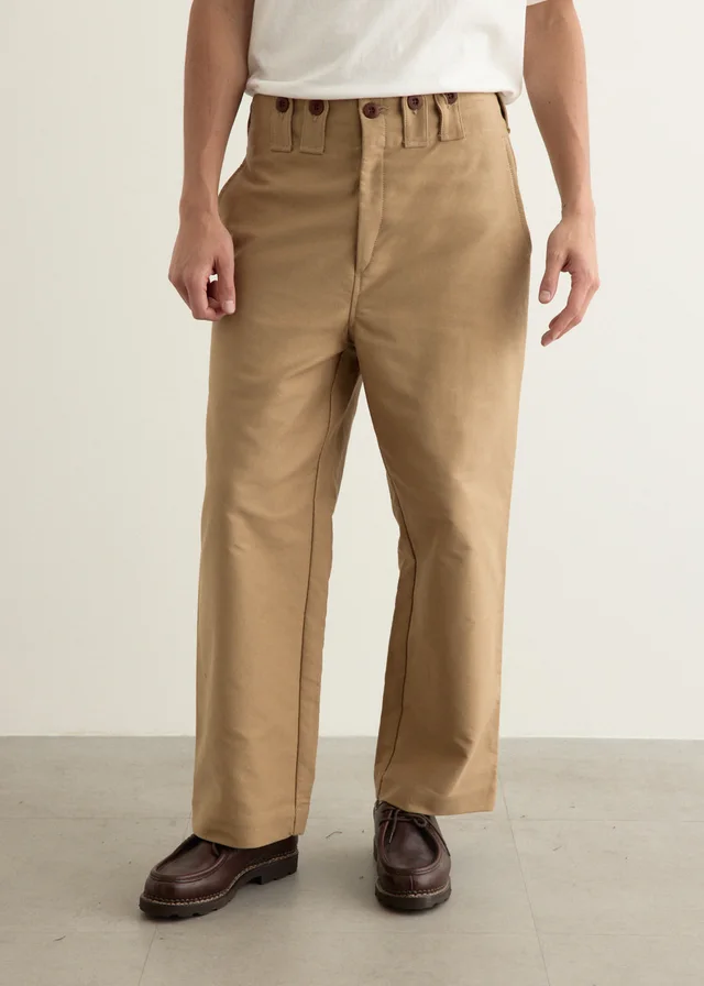 Junya Watanabe Cotton Moleskin Pants in 2 beige, image 1 of 1 from Incu