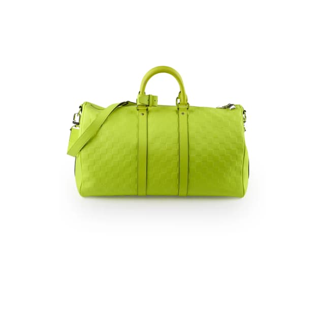 Louis Vuitton Keepall 45 Florescent Yellow in Yellow Leather from The Purse Affair, photo 1 of 1