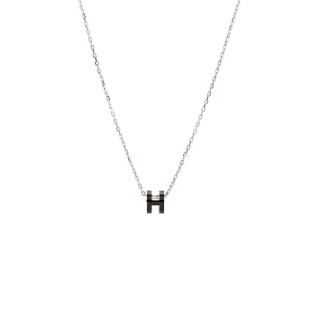 Hermès Mini Pop H Pendant Black SHW in Black from EMIER, photo 1 of 1