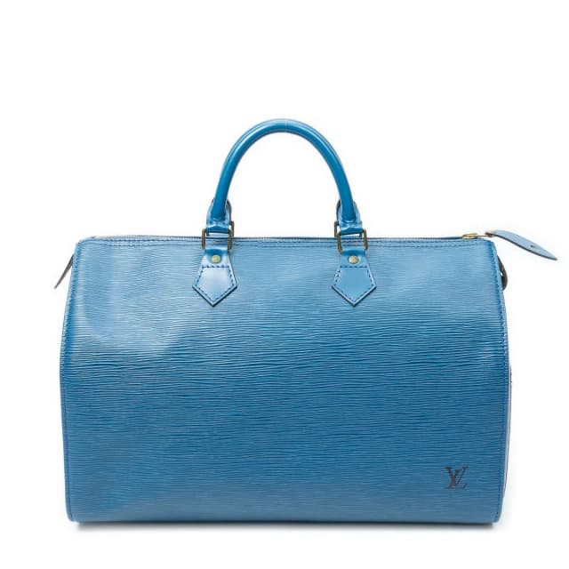 Louis Vuitton Speedy Blue Epi Handbag in Blue from The Reluxe, photo 1 of 1