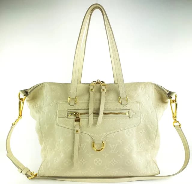 Louis Vuitton Neige Ivory Empreinte Leather Lumineuse PM 2way Bag in White Leather from Bagriculture, photo 1 of 1