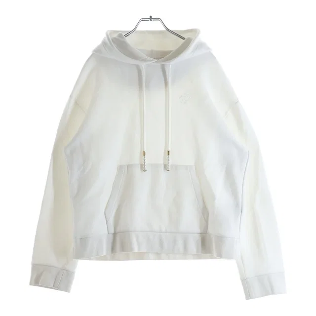 Louis Vuitton Pearl Code Embroidered Jersey Hoodie Sweatshirt Pullover White in White from The Reluxe, photo 1 of 1