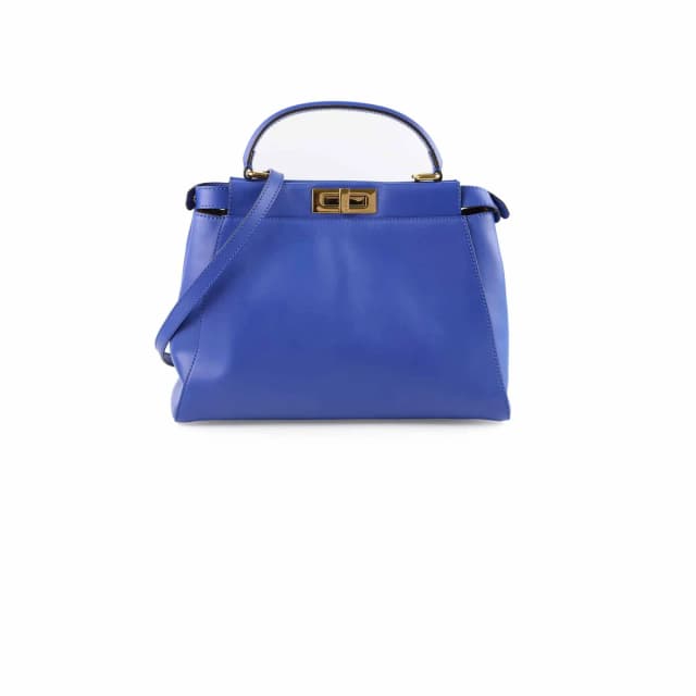 Fendi Medium Peekaboo Blue in Blue Leather from The Purse Affair, photo 1 of 1