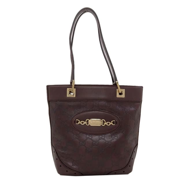 Gucci GG Signature Guccissima Horsebit Handbag Leather in Leather from The Reluxe, photo 1 of 1