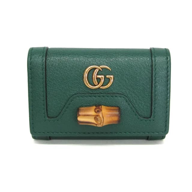 Gucci Bamboo Diana 658636 Women's Leather Key Case Green in Green Leather from Elady, photo 1 of 1