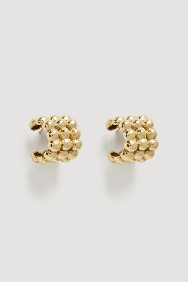 AJE Amorette Chunky Hoop in GOLD, image 1 of 1 from Aje