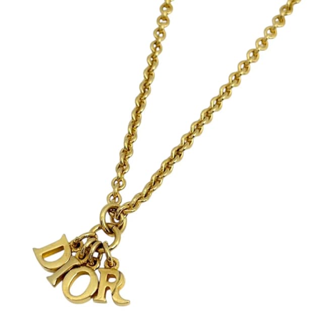 Dior Necklace Gold Plated in Gold from The Reluxe, photo 1 of 1