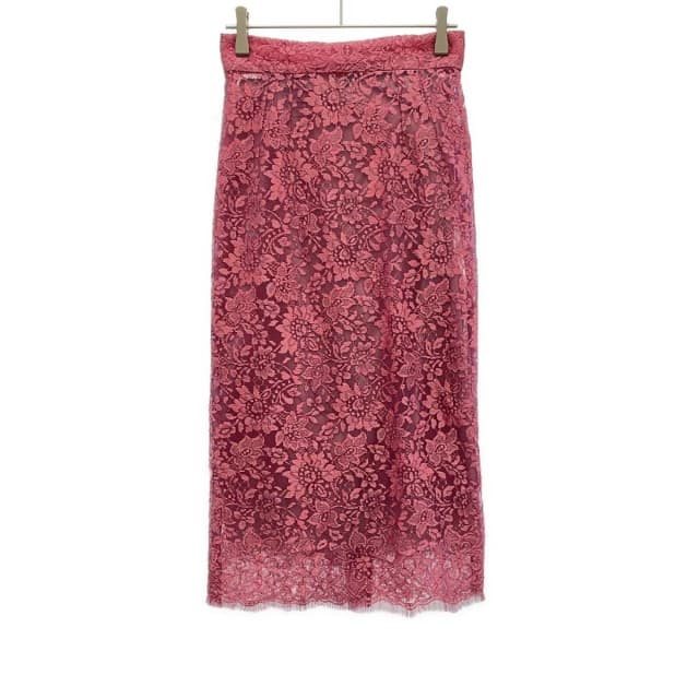 Dolce & Gabbana Lame Lace Mesh Skirt Pink 36 in Pink Nylon from The Reluxe, photo 1 of 1