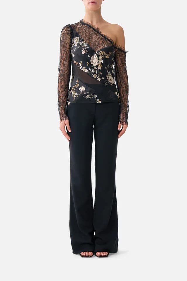 Camilla eBoutique FLARE TROUSER WITH SEAM DETAIL FLAMENCO FOLKLORE, image 1 of 1 from CAMILLA