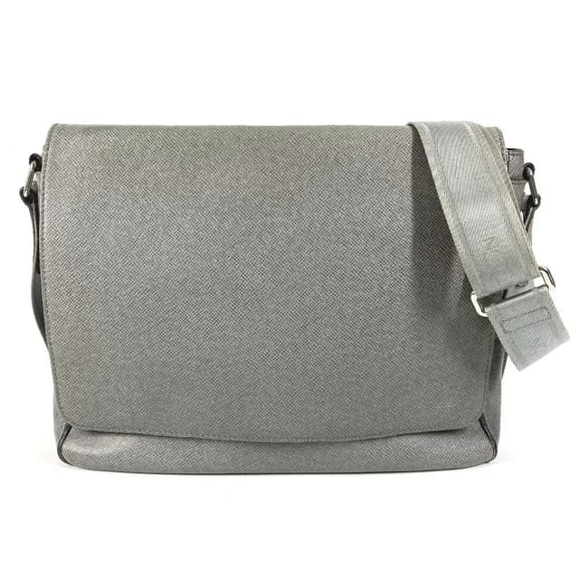 Louis Vuitton Shoulder Bag Roman MM Taiga Leather Glacier Gray in Grey Leather from The Reluxe, photo 1 of 1