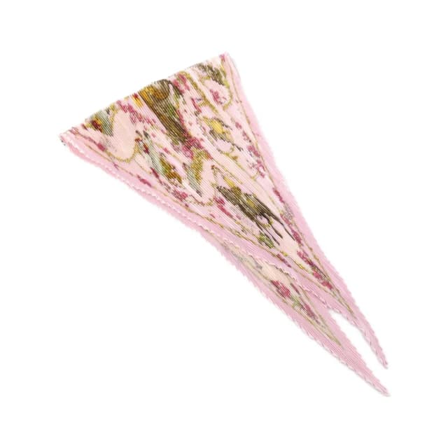 Hermès Pleated Scarf Pink in Pink Silk from The Reluxe, photo 1 of 1