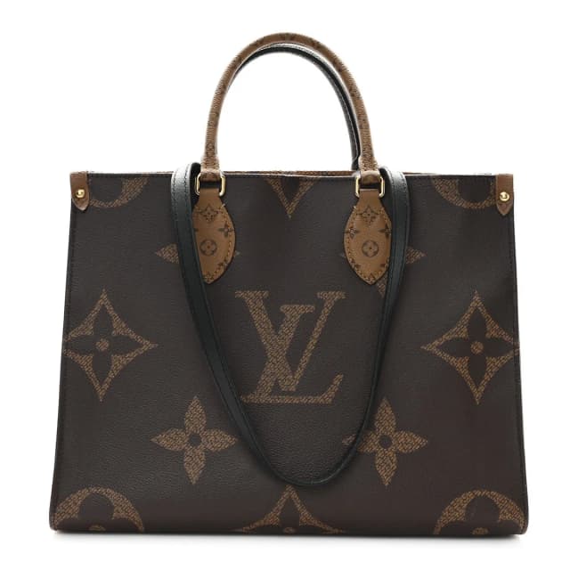 Louis Vuitton MM OnTheGo Tote Monogram Reverse Coated Canvas Bag - Brown in Brown Coated canvas from H&T, photo 1 of 1