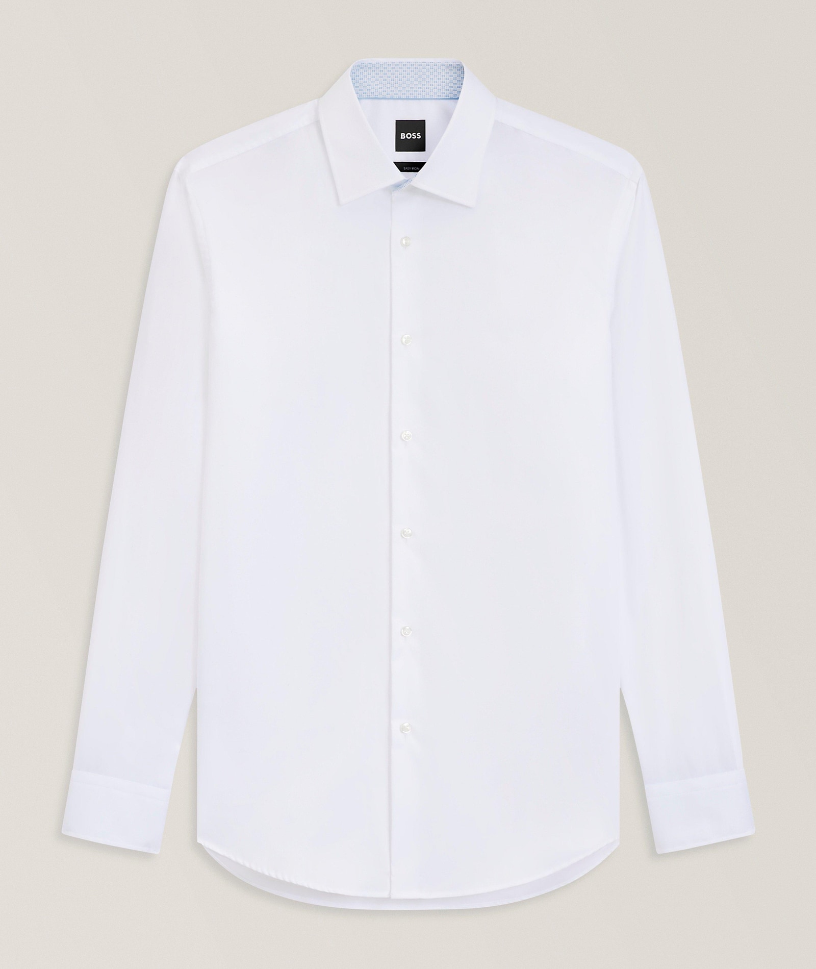 BOSS Hank Easy-Iron Poplin Dress Shirt in White, image 1 of 1 from Harry Rosen