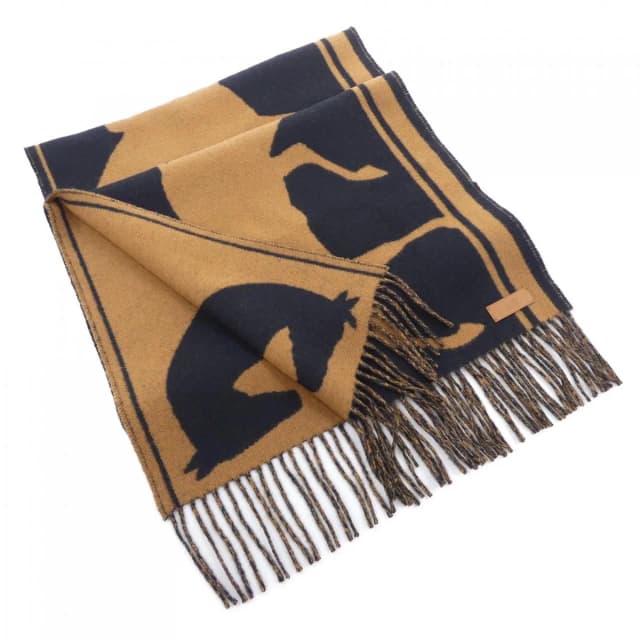 Hermès Tete A Queue Scarf in Cashmere from The Reluxe, photo 1 of 1