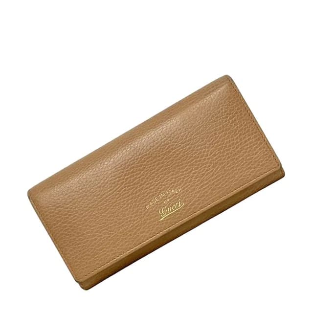 Gucci Bifold Wallet Beige Swing Leather Hook Long in Beige Leather from The Reluxe, photo 1 of 1