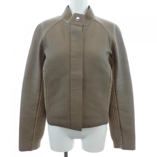 Hermès Jacket Beige in Beige Leather from The Reluxe, photo 1 of 1
